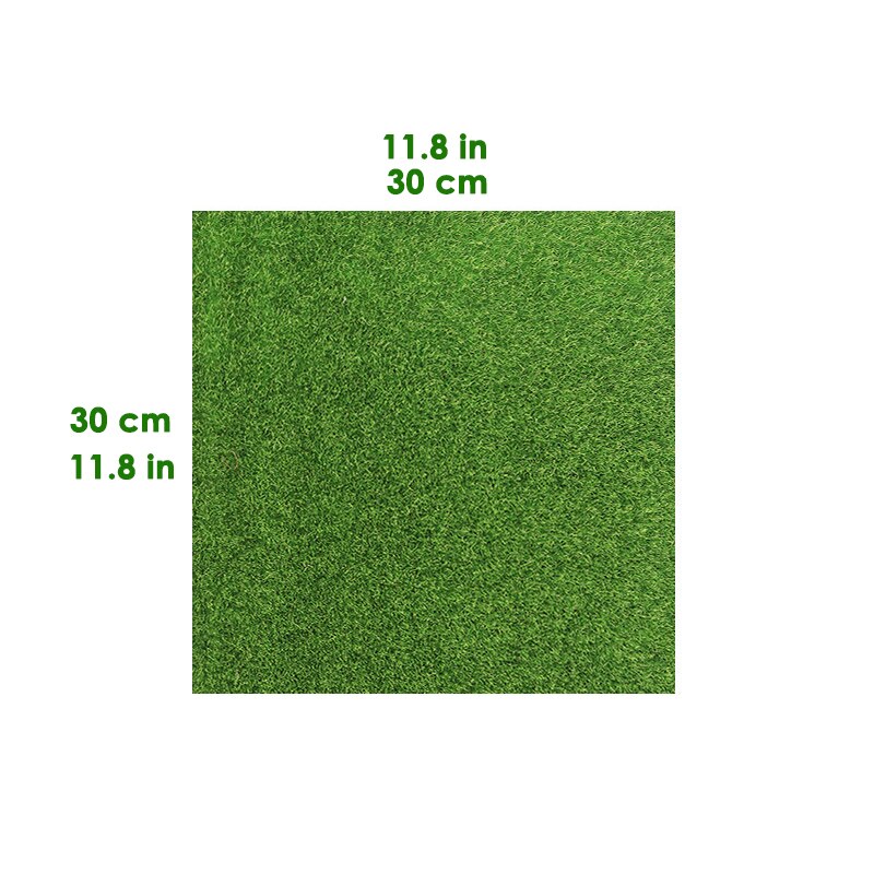 2PCS Artificial Grass Outdoor Gardening Turf Lawn Synthetic Fake Grass Carpetfaux Micro-landscape DIY Flocking Rug 30*30cm