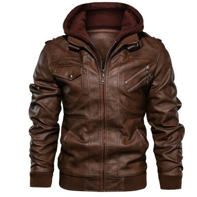 Branded leather clearance jackets for mens