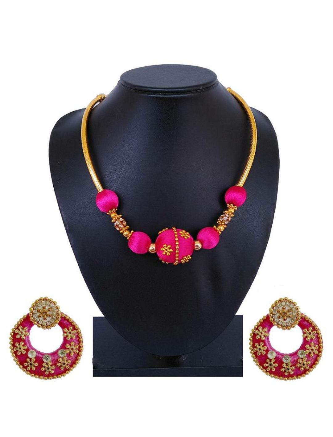 Traditional Necklace and Earrings Pair