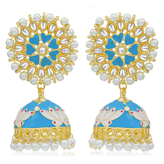 Rajasthani Jhumke (Earrings) with Pearl Designing