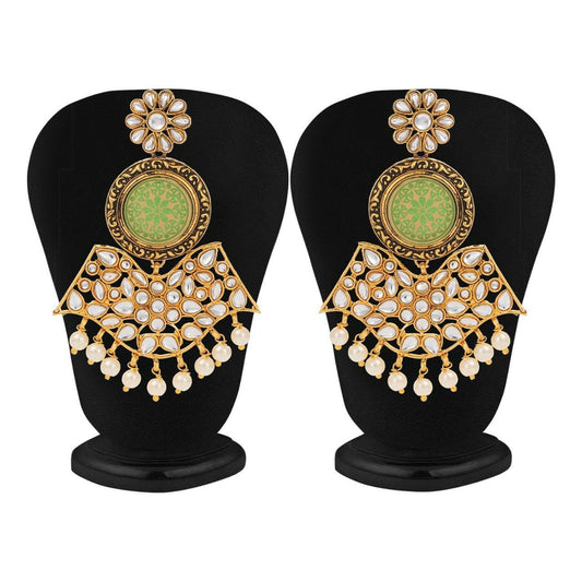 Kundan Earrings with Pearls