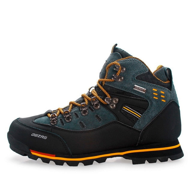 Men Hiking Shoes Waterproof Leather Shoes Climbing & Fishing Shoes New Outdoor Shoes Men High Top Winter Boots Trekking Sneaker