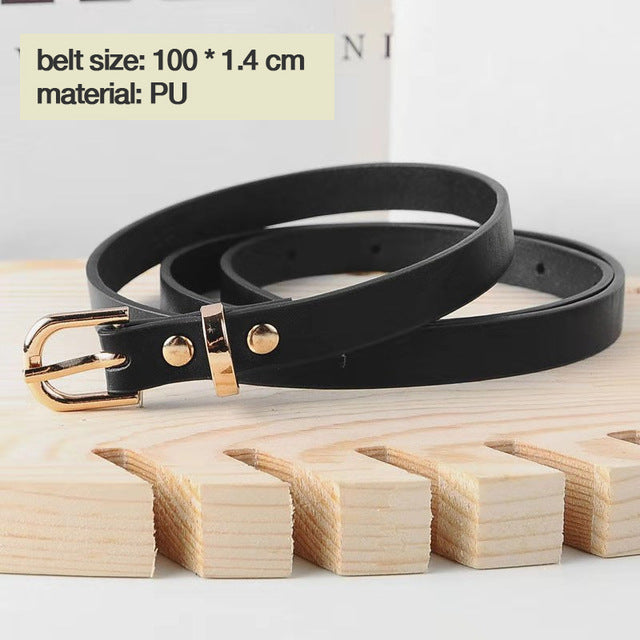 Women waist belt leather cinturon mujer silver buckle black ceinture femme fashion waistband vintage belt