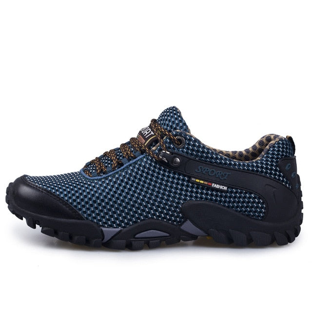 High Quality  Leather Climbing Shoes Men Trekking Fishing Shoes Women Breathable Lycra Sneakers Camping Sports Shoes Outdoor