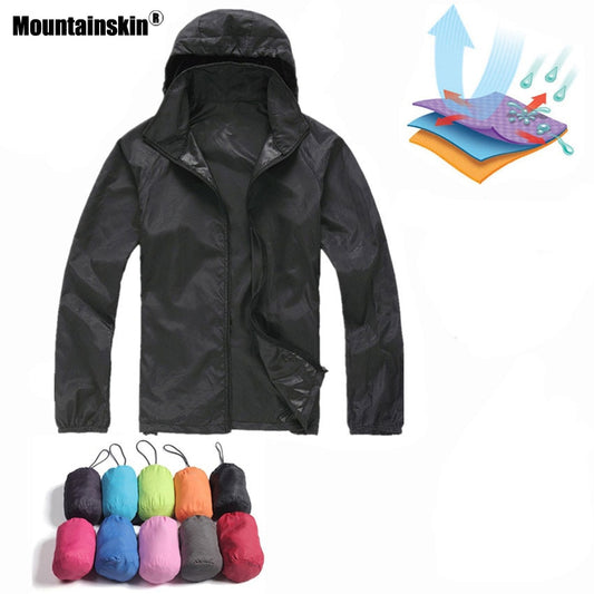 New Men's Quick Dry Skin Jackets Women Coats Ultra-Light Casual Windbreaker Waterproof Windproof Brand Clothing