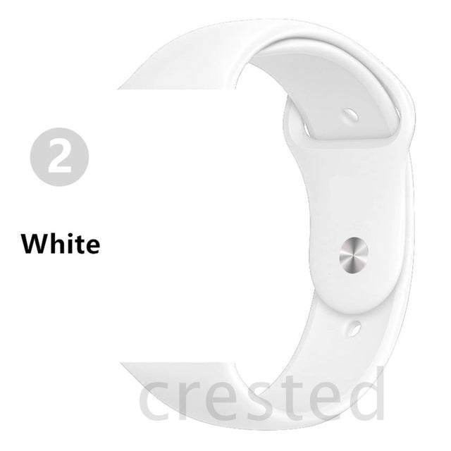 Silicone Strap For Apple Watch band 44 mm/40mm iWatch Band 38mm 42mm 44mm Sport watchband bracelet apple watch series 5 4 3 2 1