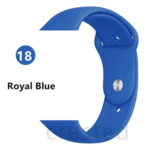 Silicone Strap For Apple Watch band 44 mm/40mm iWatch Band 38mm 42mm 44mm Sport watchband bracelet apple watch series 5 4 3 2 1