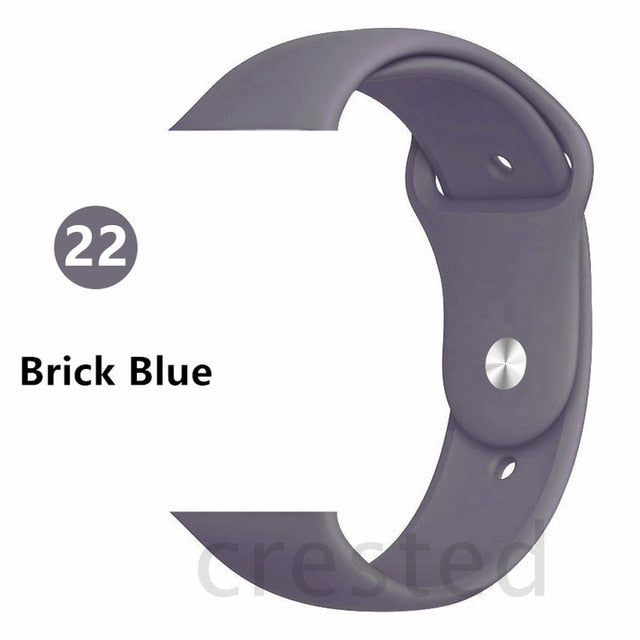 Silicone Strap For Apple Watch band 44 mm/40mm iWatch Band 38mm 42mm 44mm Sport watchband bracelet apple watch series 5 4 3 2 1