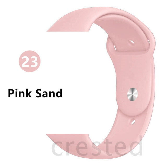 Silicone Strap For Apple Watch band 44 mm/40mm iWatch Band 38mm 42mm 44mm Sport watchband bracelet apple watch series 5 4 3 2 1