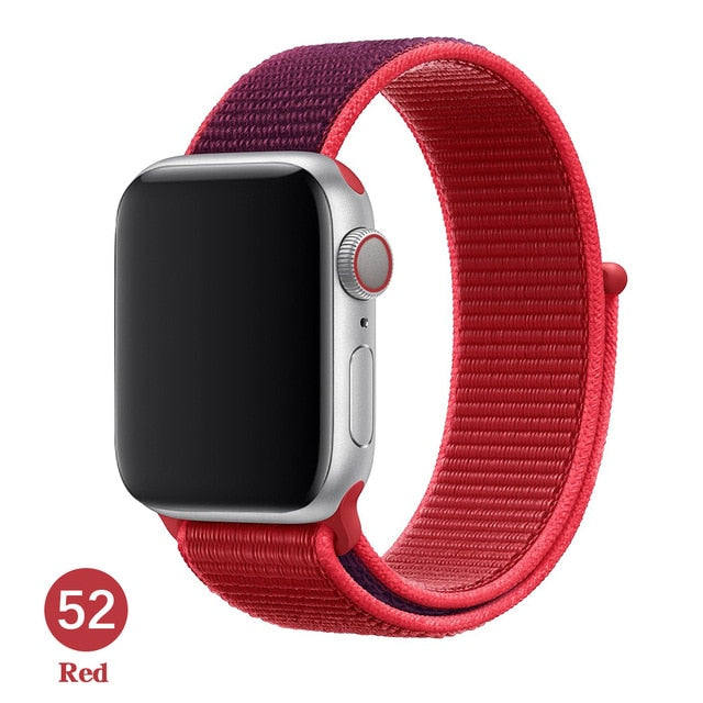 Band For Apple Watch Series 5 4 3 2 1 38MM 42MM watchband Breathable Nylon Strap Sport Loop for iwatch Bracelet 40MM 44MM