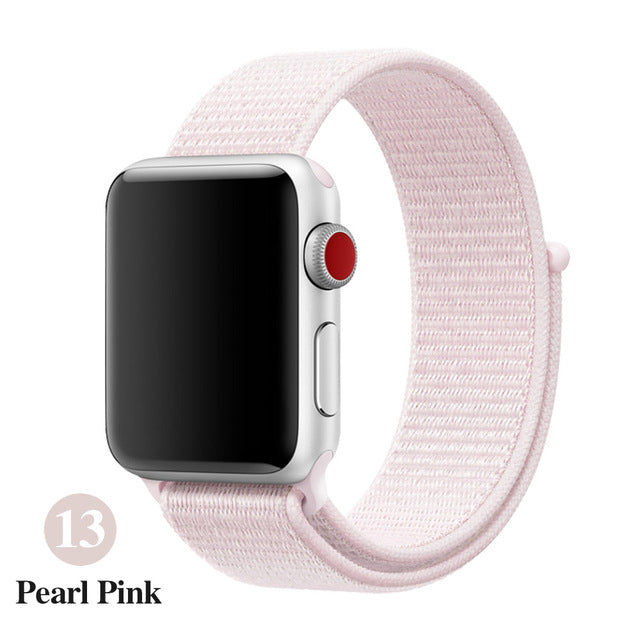 Band For Apple Watch Series 5 4 3 2 1 38MM 42MM watchband Breathable Nylon Strap Sport Loop for iwatch Bracelet 40MM 44MM