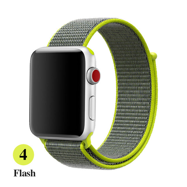 Band For Apple Watch Series 5 4 3 2 1 38MM 42MM watchband Breathable Nylon Strap Sport Loop for iwatch Bracelet 40MM 44MM