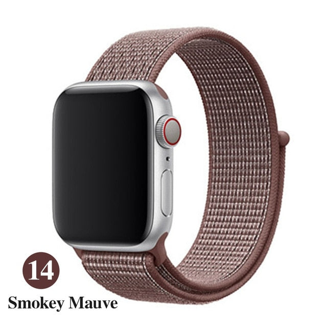 Band For Apple Watch Series 5 4 3 2 1 38MM 42MM watchband Breathable Nylon Strap Sport Loop for iwatch Bracelet 40MM 44MM