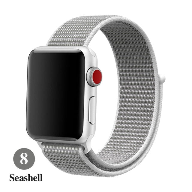 Band For Apple Watch Series 5 4 3 2 1 38MM 42MM watchband Breathable Nylon Strap Sport Loop for iwatch Bracelet 40MM 44MM