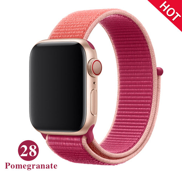 Band For Apple Watch Series 5 4 3 2 1 38MM 42MM watchband Breathable Nylon Strap Sport Loop for iwatch Bracelet 40MM 44MM