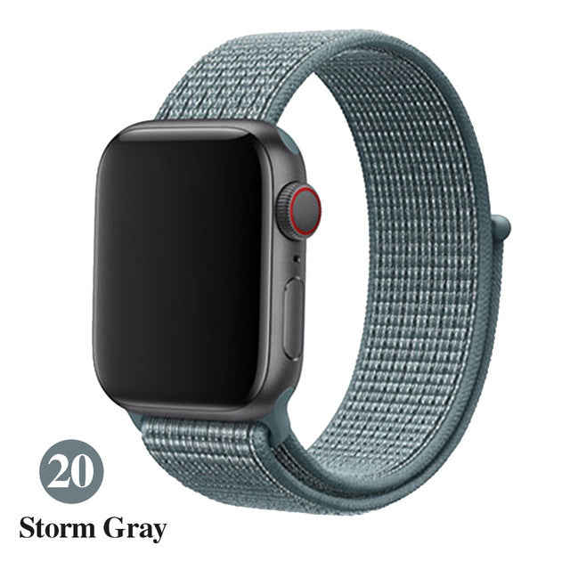 Band For Apple Watch Series 5 4 3 2 1 38MM 42MM watchband Breathable Nylon Strap Sport Loop for iwatch Bracelet 40MM 44MM