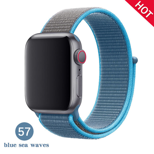 Band For Apple Watch Series 5 4 3 2 1 38MM 42MM watchband Breathable Nylon Strap Sport Loop for iwatch Bracelet 40MM 44MM