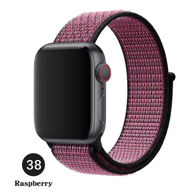 Band For Apple Watch Series 5 4 3 2 1 38MM 42MM watchband Breathable Nylon Strap Sport Loop for iwatch Bracelet 40MM 44MM