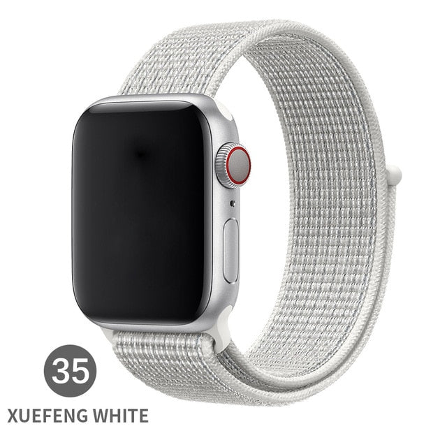 Band For Apple Watch Series 5 4 3 2 1 38MM 42MM watchband Breathable Nylon Strap Sport Loop for iwatch Bracelet 40MM 44MM