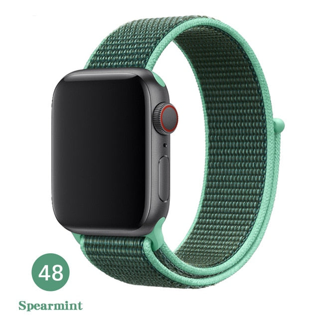 Band For Apple Watch Series 5 4 3 2 1 38MM 42MM watchband Breathable Nylon Strap Sport Loop for iwatch Bracelet 40MM 44MM