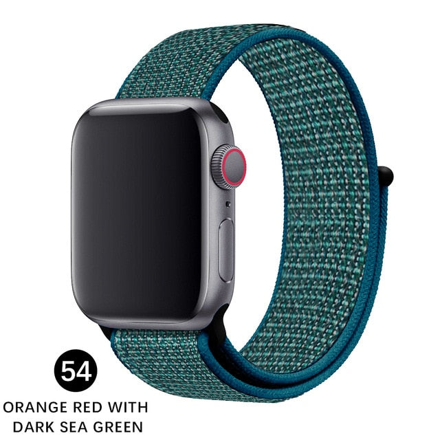 Band For Apple Watch Series 5 4 3 2 1 38MM 42MM watchband Breathable Nylon Strap Sport Loop for iwatch Bracelet 40MM 44MM