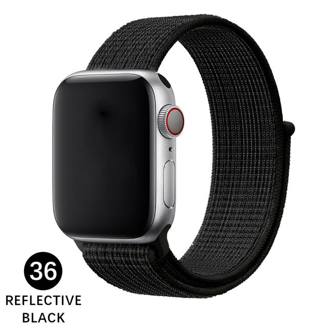 Band For Apple Watch Series 5 4 3 2 1 38MM 42MM watchband Breathable Nylon Strap Sport Loop for iwatch Bracelet 40MM 44MM