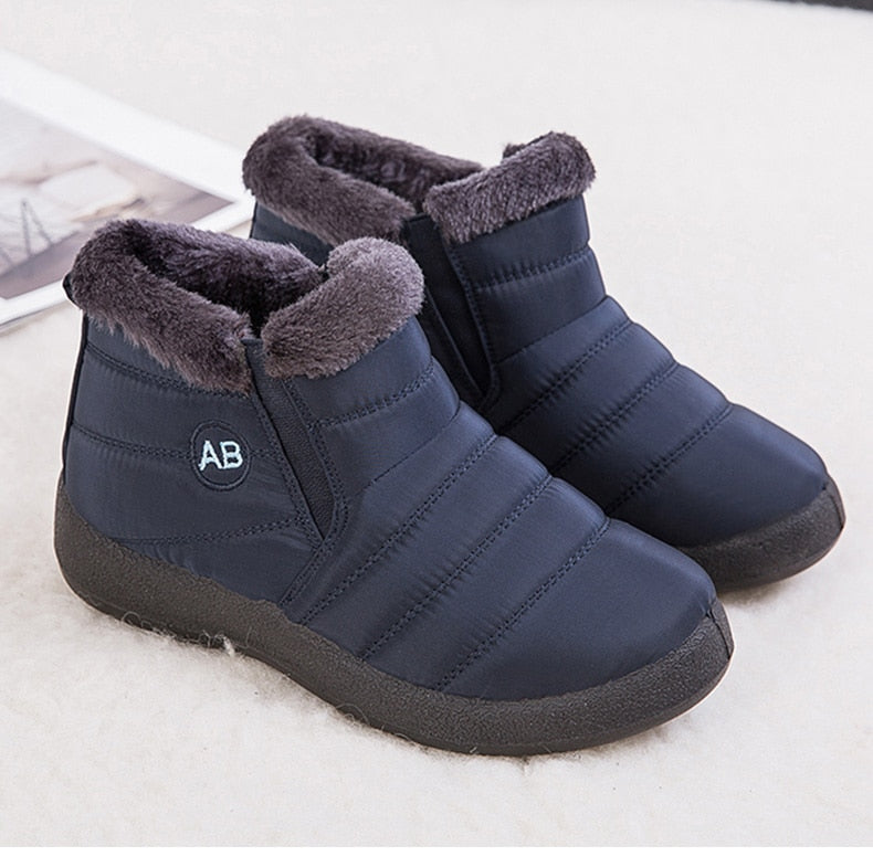 Women Boots Fashion Waterproof Snow Boots Winter Shoes Women Casual Lightweight Ankle Botas Mujer Warm Winter Boots