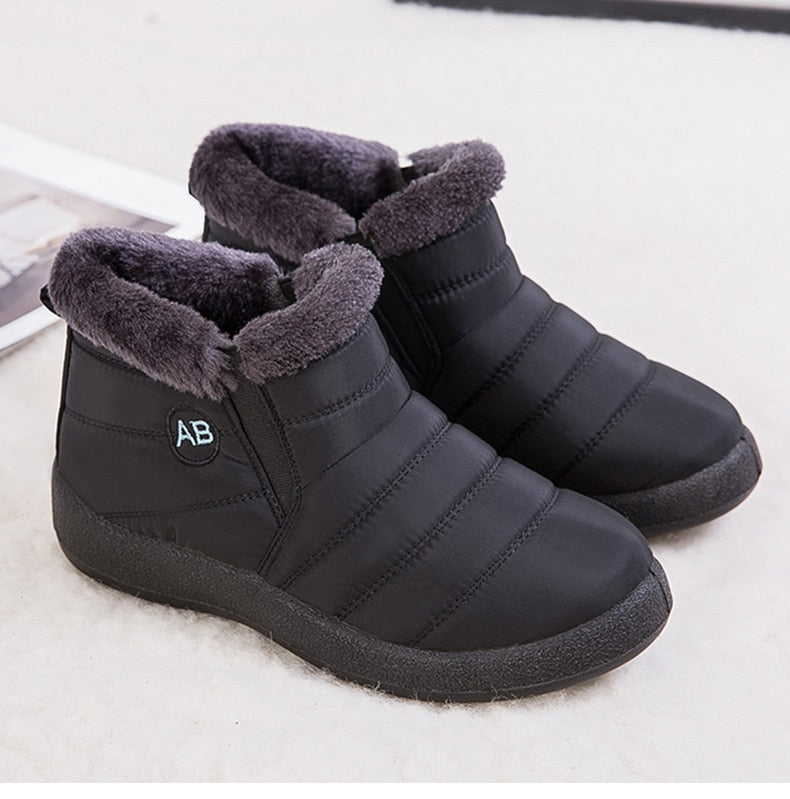 Women Boots Fashion Waterproof Snow Boots Winter Shoes Women Casual Lightweight Ankle Botas Mujer Warm Winter Boots