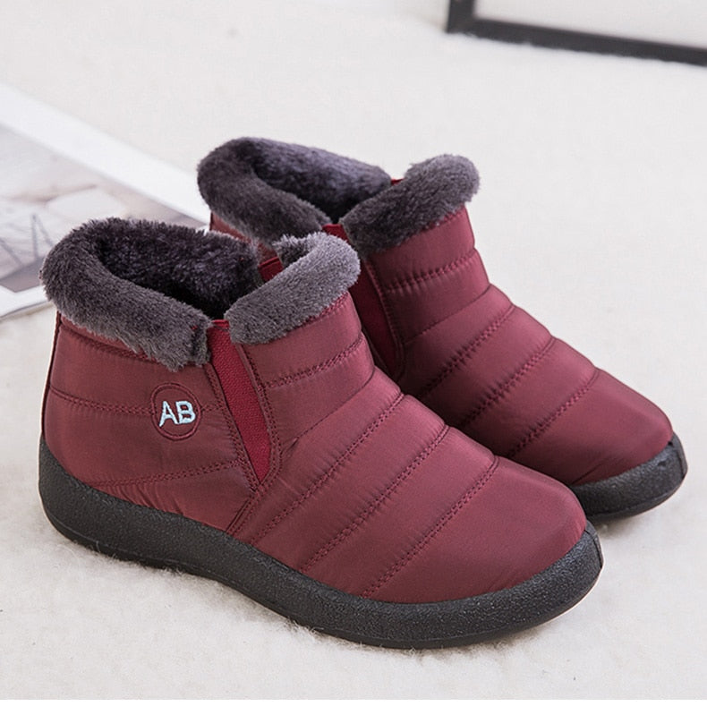 Women Boots Fashion Waterproof Snow Boots Winter Shoes Women Casual Lightweight Ankle Botas Mujer Warm Winter Boots