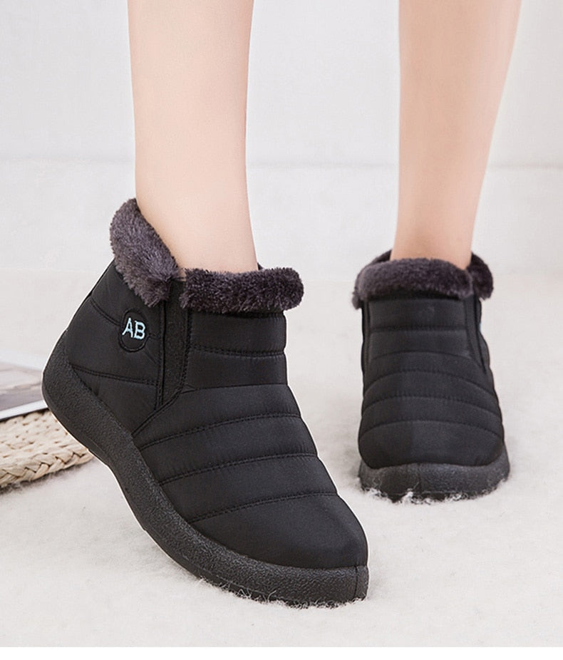 Women Boots Fashion Waterproof Snow Boots Winter Shoes Women Casual Lightweight Ankle Botas Mujer Warm Winter Boots