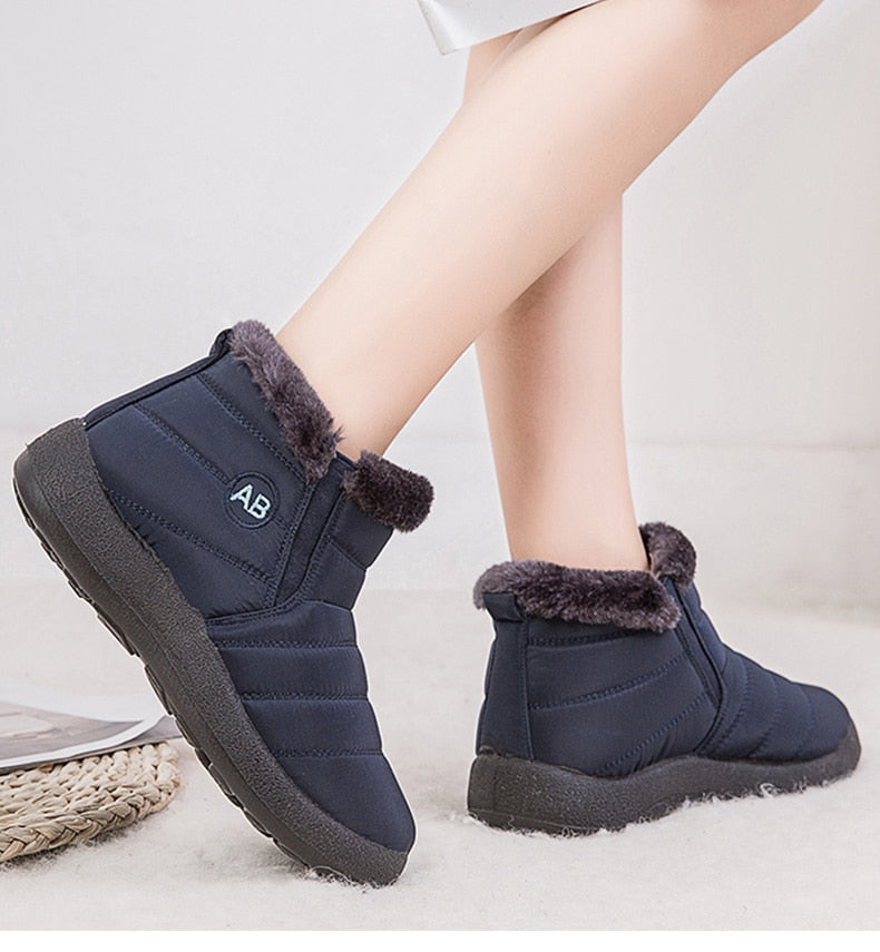 Women Boots Fashion Waterproof Snow Boots Winter Shoes Women Casual Lightweight Ankle Botas Mujer Warm Winter Boots