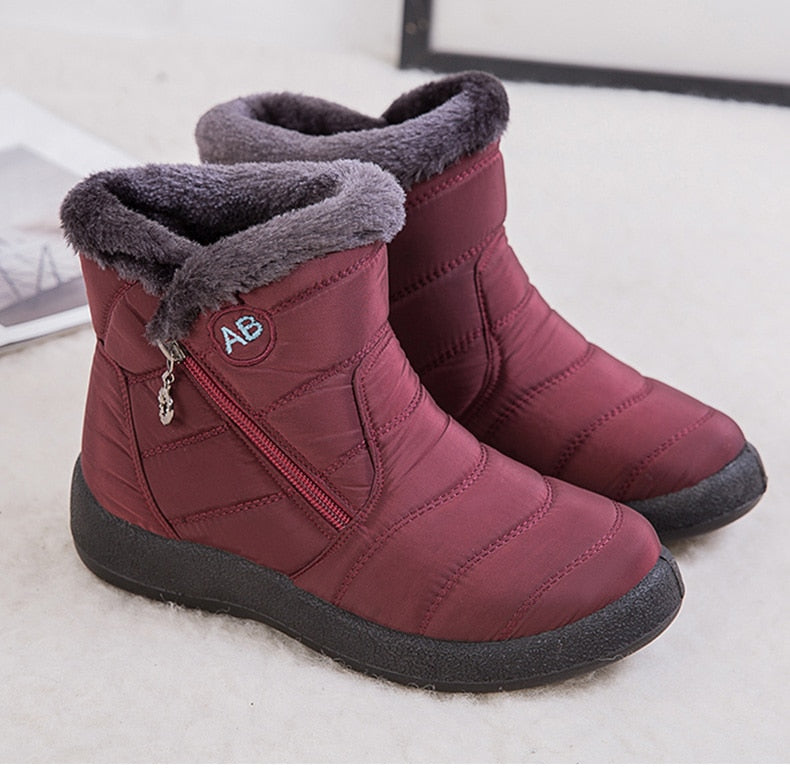 Women Boots Fashion Waterproof Snow Boots Winter Shoes Women Casual Lightweight Ankle Botas Mujer Warm Winter Boots