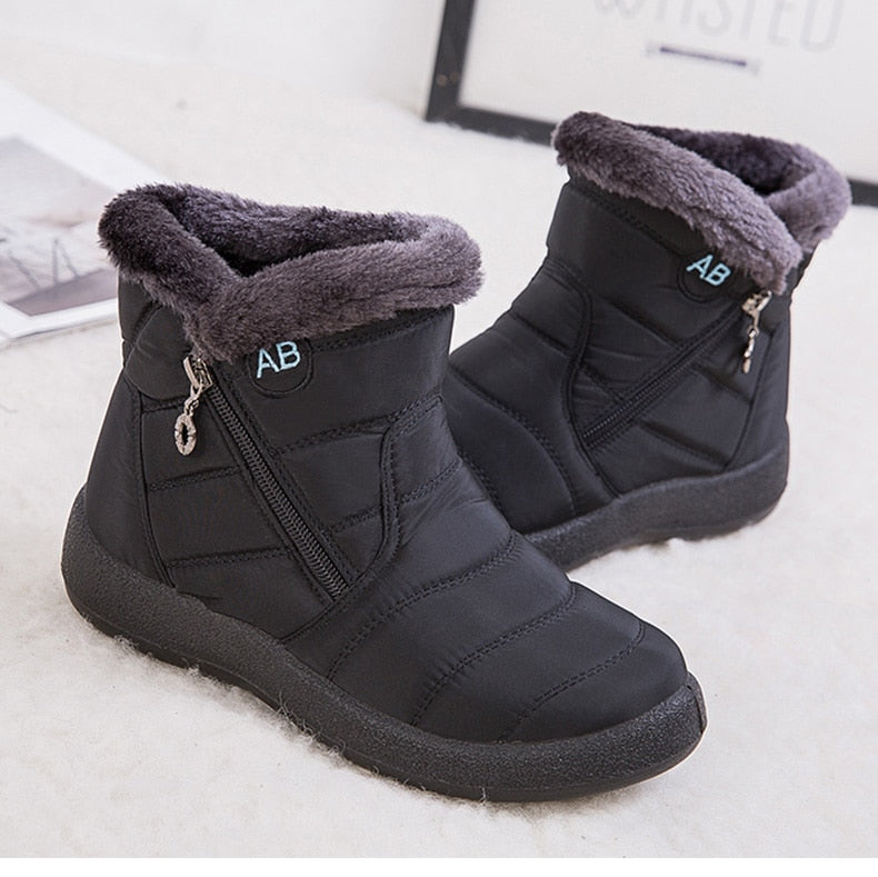 Women Boots Fashion Waterproof Snow Boots Winter Shoes Women Casual Lightweight Ankle Botas Mujer Warm Winter Boots