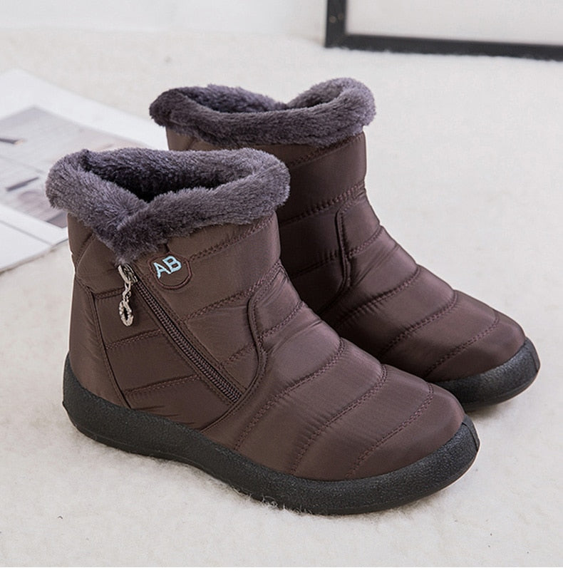 Women Boots Fashion Waterproof Snow Boots Winter Shoes Women Casual Lightweight Ankle Botas Mujer Warm Winter Boots