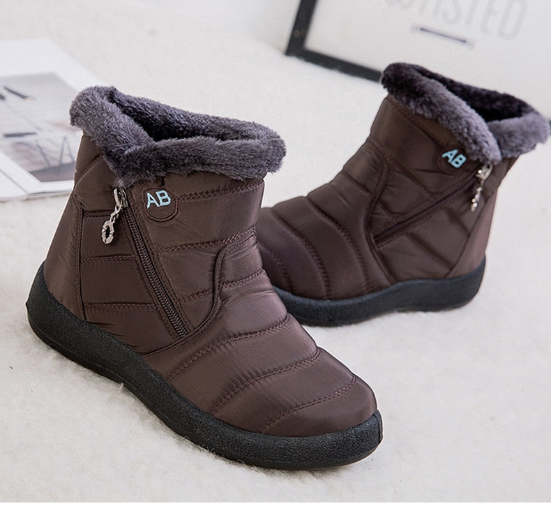 Women Boots Fashion Waterproof Snow Boots Winter Shoes Women Casual Lightweight Ankle Botas Mujer Warm Winter Boots