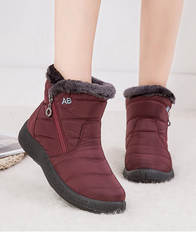 Women Boots Fashion Waterproof Snow Boots Winter Shoes Women Casual Lightweight Ankle Botas Mujer Warm Winter Boots