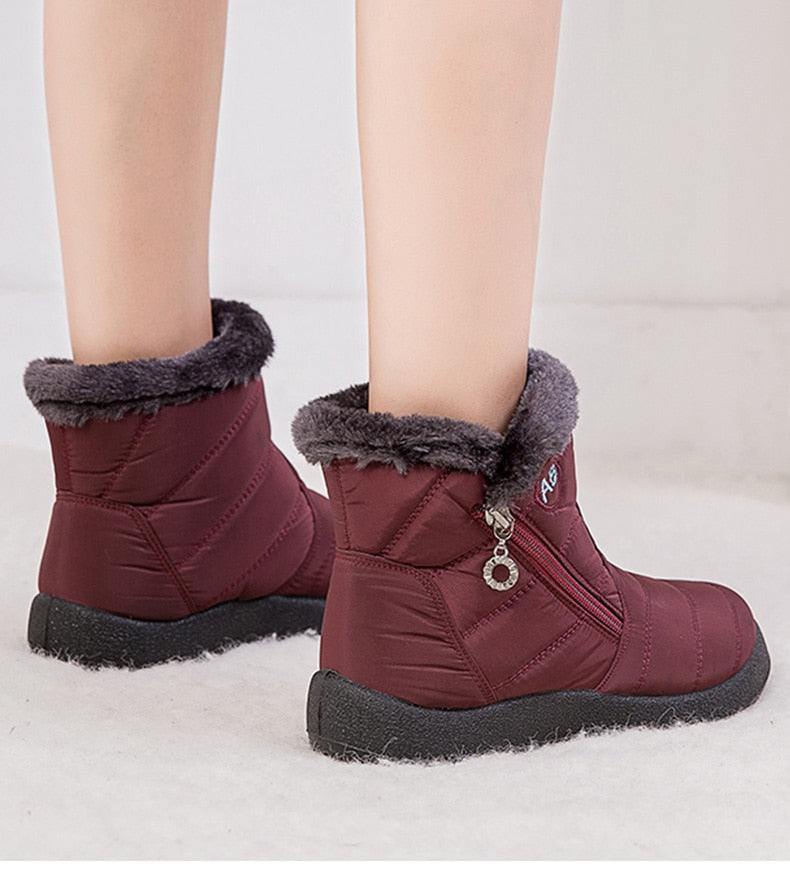 Women Boots Fashion Waterproof Snow Boots Winter Shoes Women Casual Lightweight Ankle Botas Mujer Warm Winter Boots