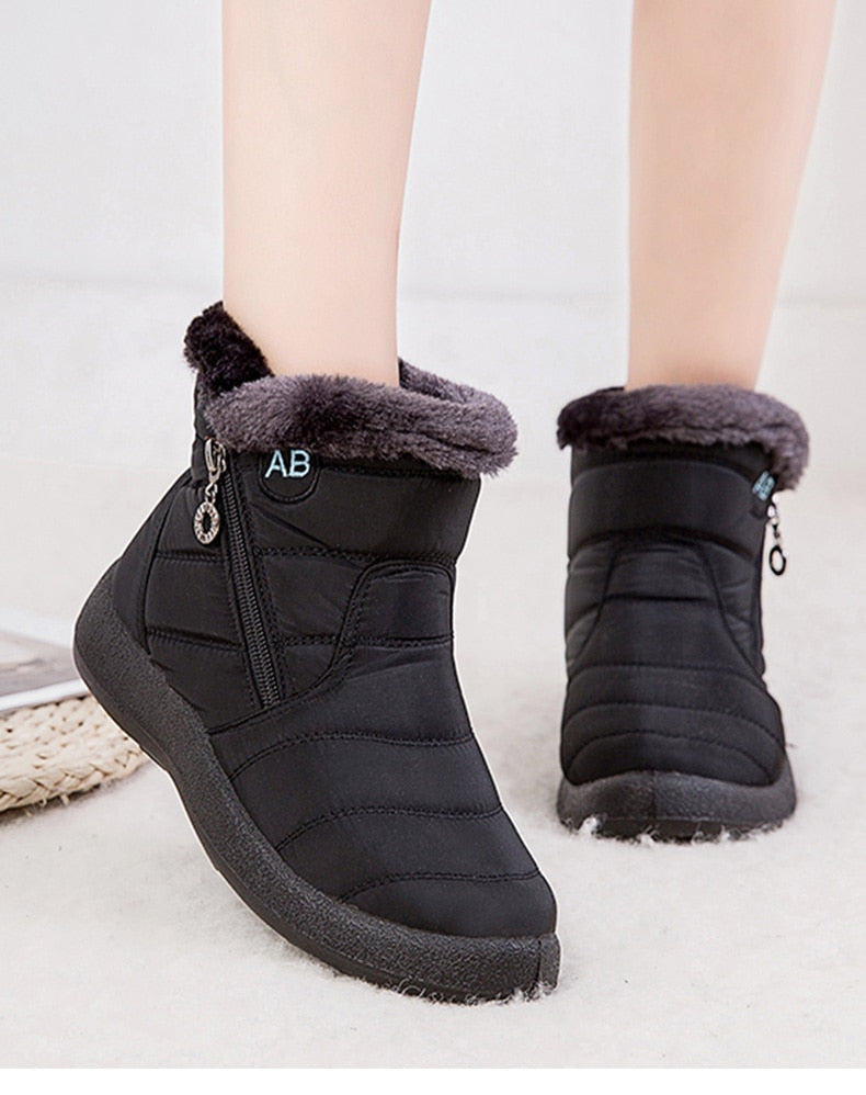 Women Boots Fashion Waterproof Snow Boots Winter Shoes Women Casual Lightweight Ankle Botas Mujer Warm Winter Boots