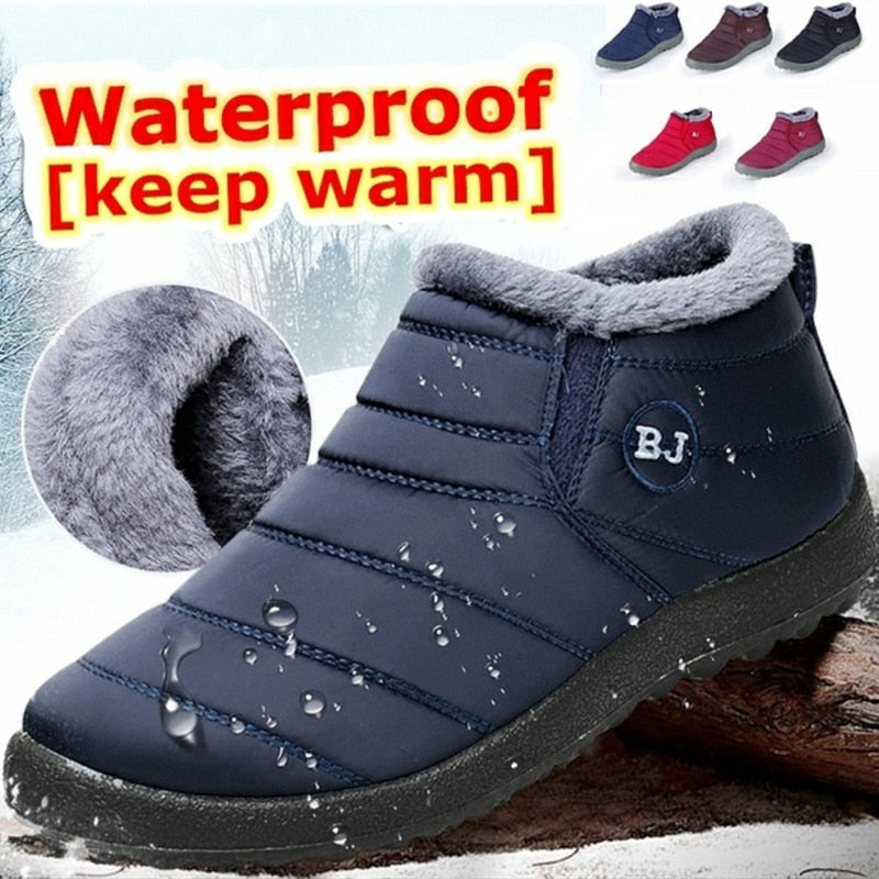 Men Boots Lightweight Winter Shoes for Men Snow Boots Waterproof Winter Footwear