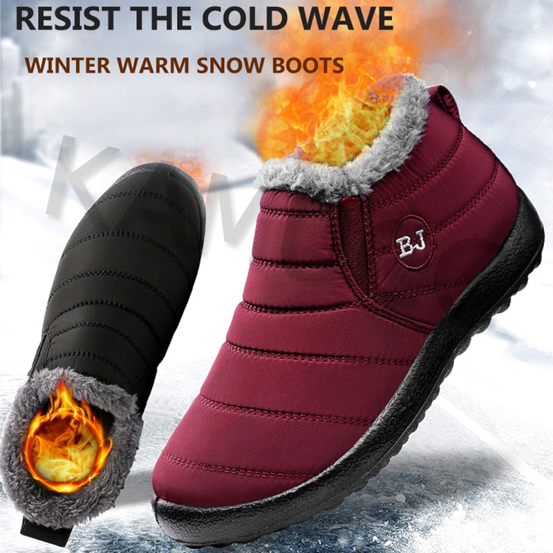 Men Boots Lightweight Winter Shoes for Men Snow Boots Waterproof Winter Footwear