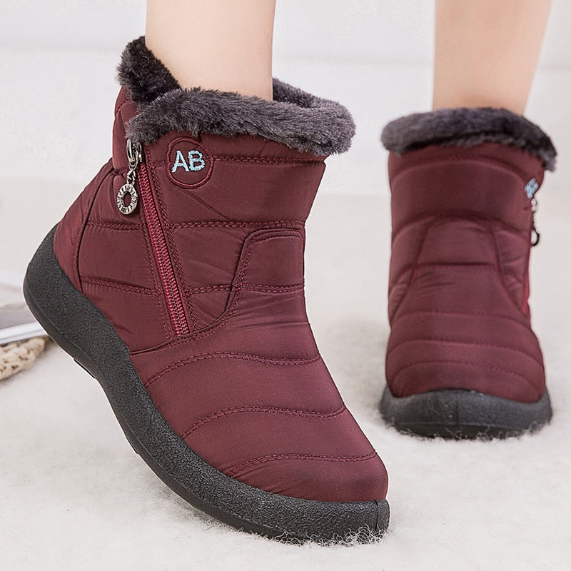 Women Boots Fashion Waterproof Snow Boots Winter Shoes Women Casual Lightweight Ankle Botas Mujer Warm Winter Boots