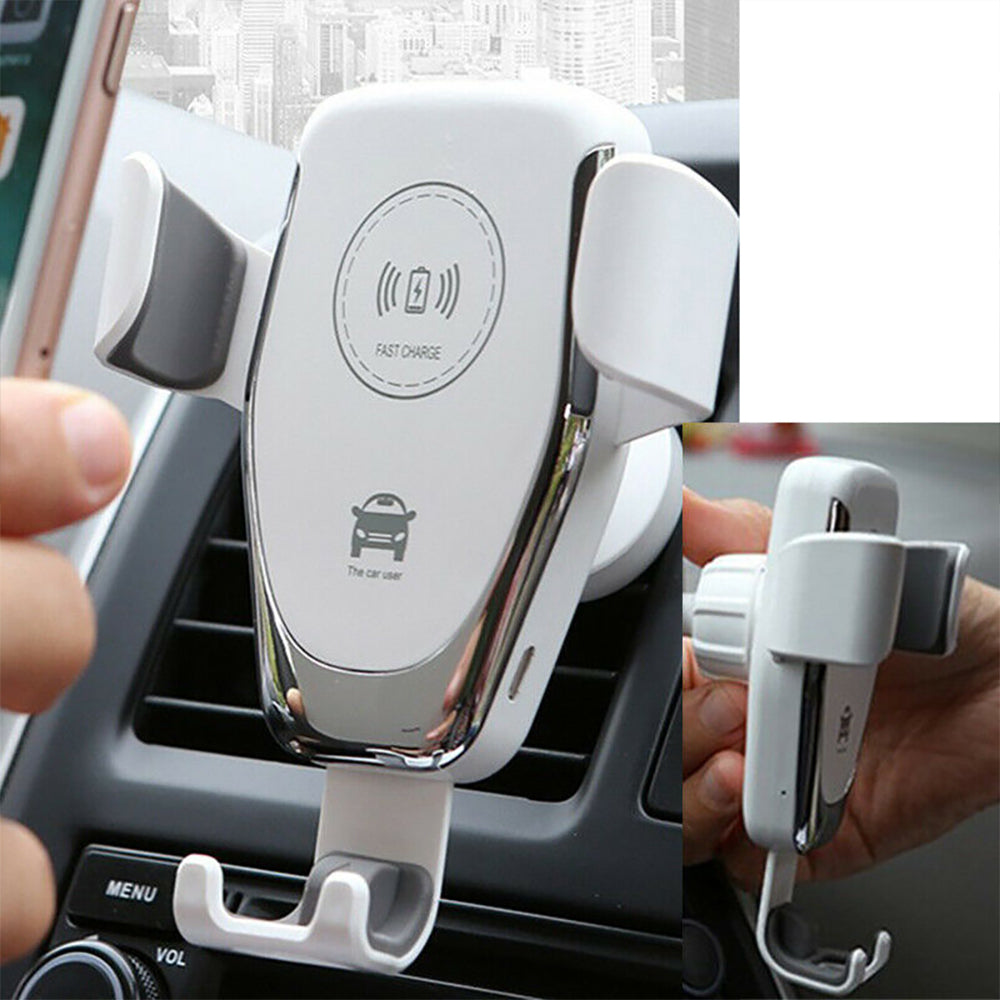 10W Wireless Intelligent Fast Qi Car Charger in Car Air Vent Mount Bracket Smart Phone Holder Wireless Quick Vehicle Charging